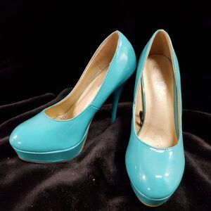 Elegant Turquoise Women's Heels